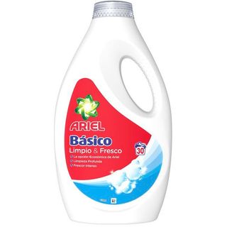 Detergente líquido ARIEL BÁSICO, garrafa 30 dosis (26672345)