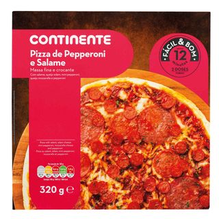 Pizza Pepperoni e Salame Continente Fácil & Bom (emb. 320 gr)