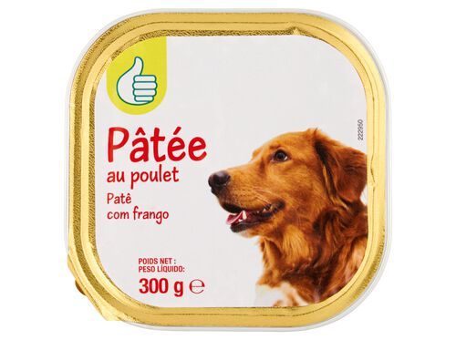 COMIDA HÚMIDA PARA CÃO POLEGAR PATÊ COM FRANGO 300G