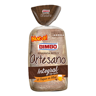 Rebanada Estilo Artesano Integral Bimbo 550 G