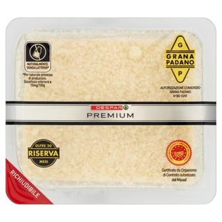 Despar Premium Grana Padano D.O.P. Riserva Oltre 20 Mesi Grattugiato 100 g