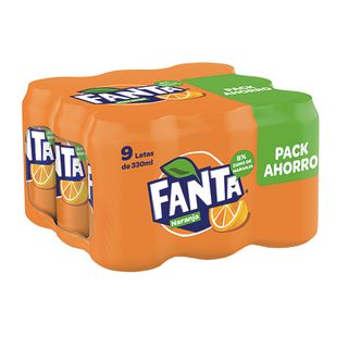 Refresco Naranja Fanta 9X33Cl