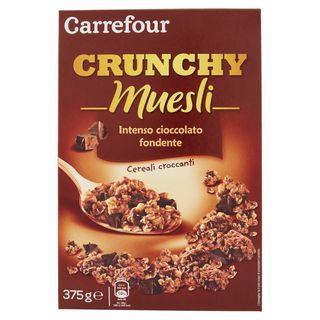 Carrefour Crunchy Muesli Intenso cioccolato fondente 375 g