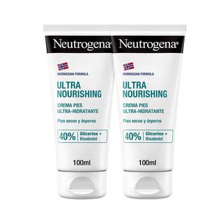 Neutrogena Crema De Pies Ultra Hidratante, Pies Secos Y Estropeados, Pack De 2 X 100Ml (3574661325163)