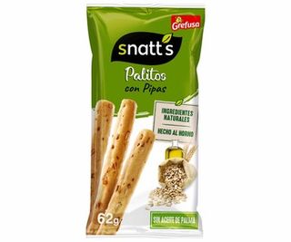 Palitos de Cereales con Pipas Snatt'S Grefusa 62G