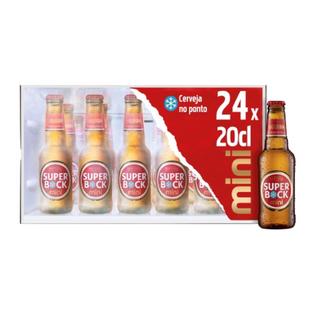 Super Bock Mini Cerveja com Álcool 24x20cl