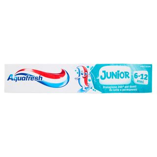 Aquafresh Junior dentifricio bambini igiene dentale denti sani e forti dai 6 anni 75 ml