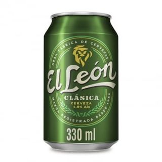 Cerveza El León Clásica Lata 33 Cl.
