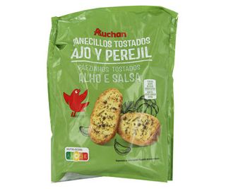 Panecillos Tostados Ajo y Perejil Producto Alcampo 160 Gr.