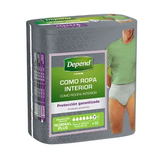 Calzoncillo Incontinencia Depend Talla Media Paquete 10 Uds (5029053539737)