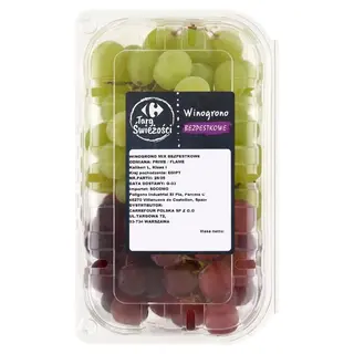 Carrefour Targ Świeżości Winogrono mix bezpestkowe 500 g
