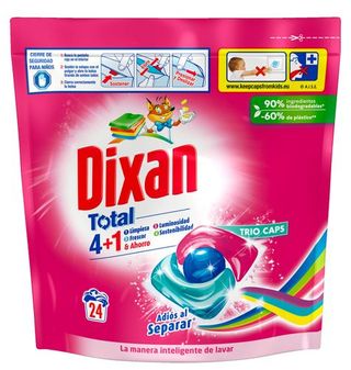 Detergente Dixan Triocaps Adiós Al Separar 24 Dosis