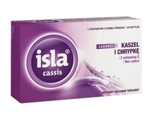 Isla Cassis - smak porzeczkowy 60 pastyl.