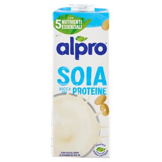 Alpro Soia Classico, Bevanda Alla Soia 100% Vegetale Con Vitamine B2, B12 E D, 1 L