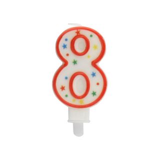 Vela Aniversario 9,5 Cm Nº 8