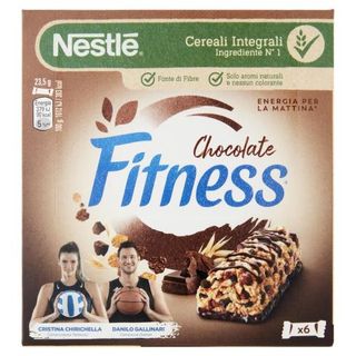 Fitness Cioccolato Barrette Di Cereali Con Frumento, Avena Integrale E Cioccolato 6 Pezzi Da 23,5G - 403111