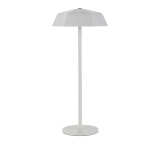Lampada da tavolo senza fili 33 cm ombrello - bianca