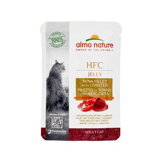 Almo Nature HFC Jelly Adult Cat Filetto di Tonno con Aragosta 55 g