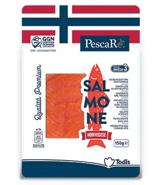 Salmone norvegese affumicato
