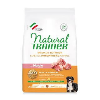 Natural trainer sensitive no gluten adult medium maxi maiale 3kg