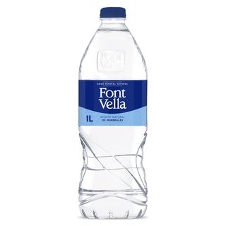 Agua Mineral Natural Font Vella Botella 1 L