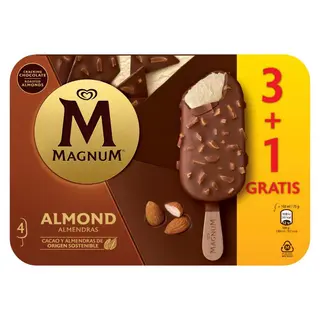 Helado Frigo Magnum Almendra Pack 3 Unds 300 Grs