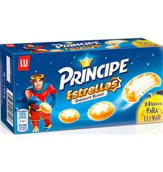 Galletas Principe Estrellas Chocolate Blanco 150 G