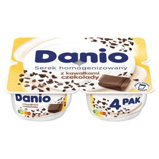 Danone Danio Serek homogenizowany czekoladowy 4x130 g