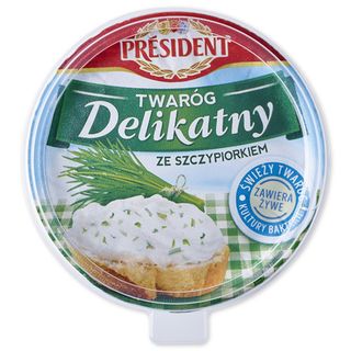 President Twaróg Delikatny ze szczypiorkiem 280 g