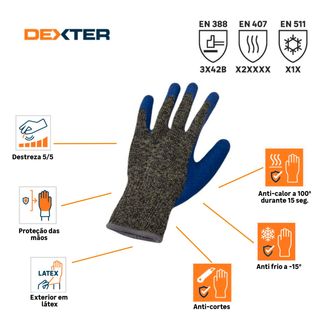 Luvas Anti Calor/Frio/Corte Dexter 10Xl (88035296)