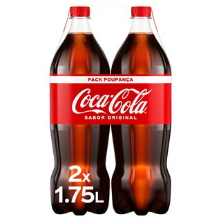 Refrigerante com Gás Cola Coca-Cola (emb. 2 x 1,75 lt)