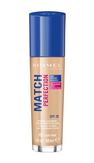 Rimmel Match Perfection Podkład do twarzy, 102 Light Nude