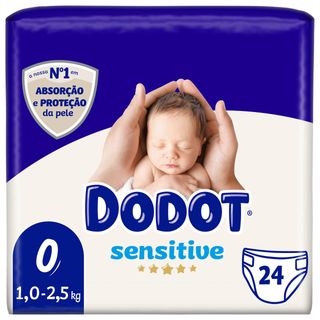 Fraldas Sensitive < 3kg T0 Dodot (emb. 24 un)