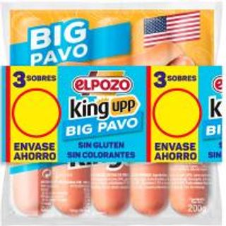 Salchichas Big De Pavo Elpozo, Pack 3X200 G (25259821)
