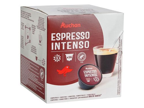 CÁPSULAS CAFÉ DG AUCHAN INTENSO INT.9 16UN