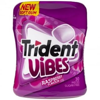 Chicles Sabor Frambuesa Trident Vibes Sin Azúcar 70,2 G.