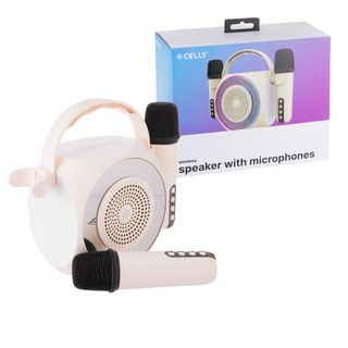 Cassa karaoke - 2 microfoni senza fili Celly