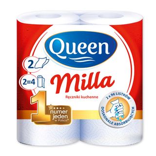 Queen Ręczniki papierowe kuchenne Milla, 2=4 rolki