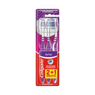 Colgate - Cepillo Dental Zig-Zag Suave 2+1 Uds (184882)