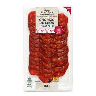Chorizo De León Picante Nuestra Alacena De Dia Bandeja 100 G