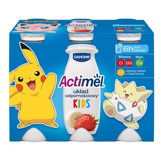 Actimel Kids Jogurt probiotyczny truskawka-banan, 6x100 g
