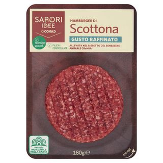 SAPORI & IDEE CONAD Percorso Qualità Hamburger di Scottona Gusto Raffinato benessere 180 g - 8003170091146