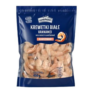 Marinero Krewetki białe blanszowane vannamei 450 g