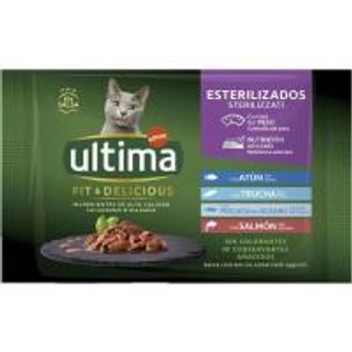 Alimento Húmedo De Pescado Gato Esterilizado Ultima, Pack 4X85 G (23904303)