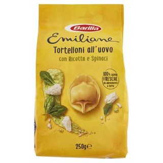 Barilla Emiliane Tortelloni Pasta All'Uovo Ripiena Con Ricotta E Spinaci 250 G - 130450