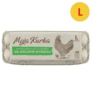 Moja Kurka Jaja L z chowu na wolnym wybiegu, kl. A, 10 szt.
