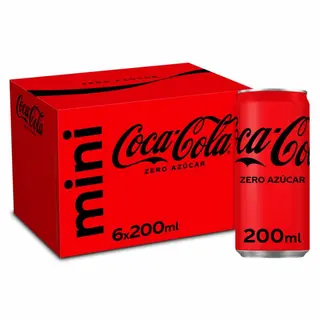 Refresco Cola Zero Coca Cola Lata P-6X20Cl