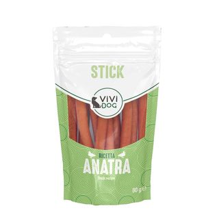Vivi dog snack stick 80g anatra