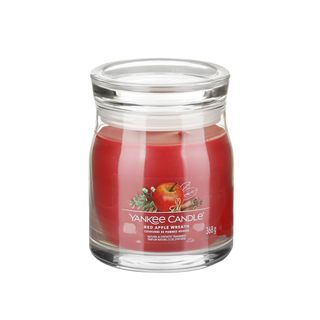 Red Apple Wreath candela in giara media - Yankee Candle