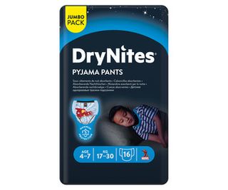 Pañales de Noche Drynites Niños Talla 7, 16 Uds.